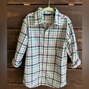 Janie and Jack boys size 7 plaid shirt